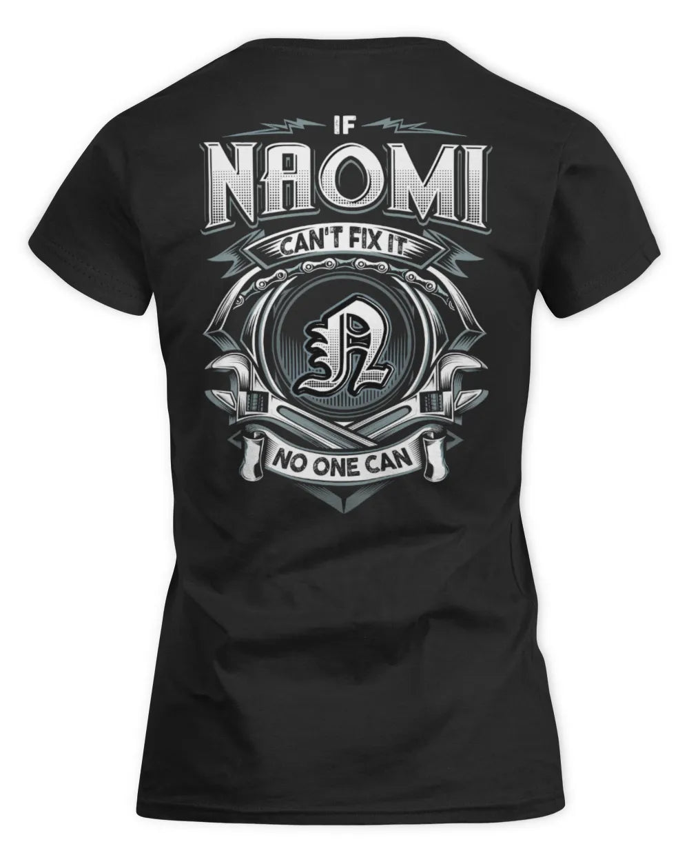 NAOMI AP81-K4-626 - Personalized Ahmed Quote Apparel “If Ahmed Can't Fix It, No One Can” - Women's Standard T-Shirt - Black
