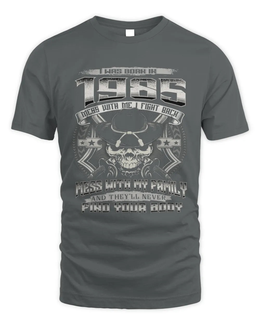 1985 HH89-K2 – Protective Family Quote T-Shirt - Unisex Standard T-Shirt - Charcoal