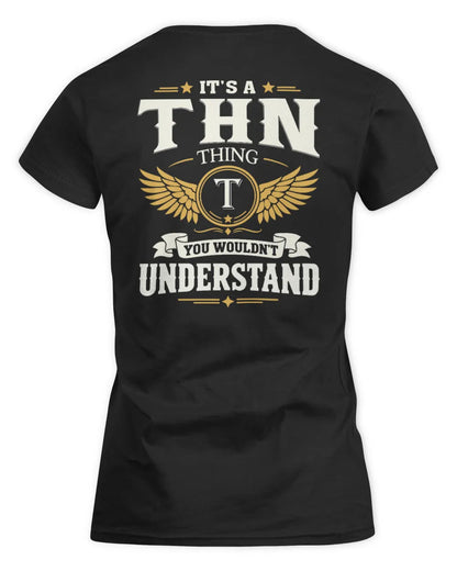THN KT06-M008 It’s a [NAME] Thing – You Wouldn’t Understand | Personalized Vintage T-Shirt - Women's Standard T-Shirt - Black