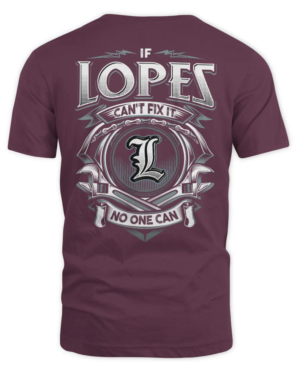 LOPES AP81-K4-626 - Personalized Ahmed Quote Apparel “If Ahmed Can't Fix It, No One Can” - Unisex Standard T-Shirt - Maroon