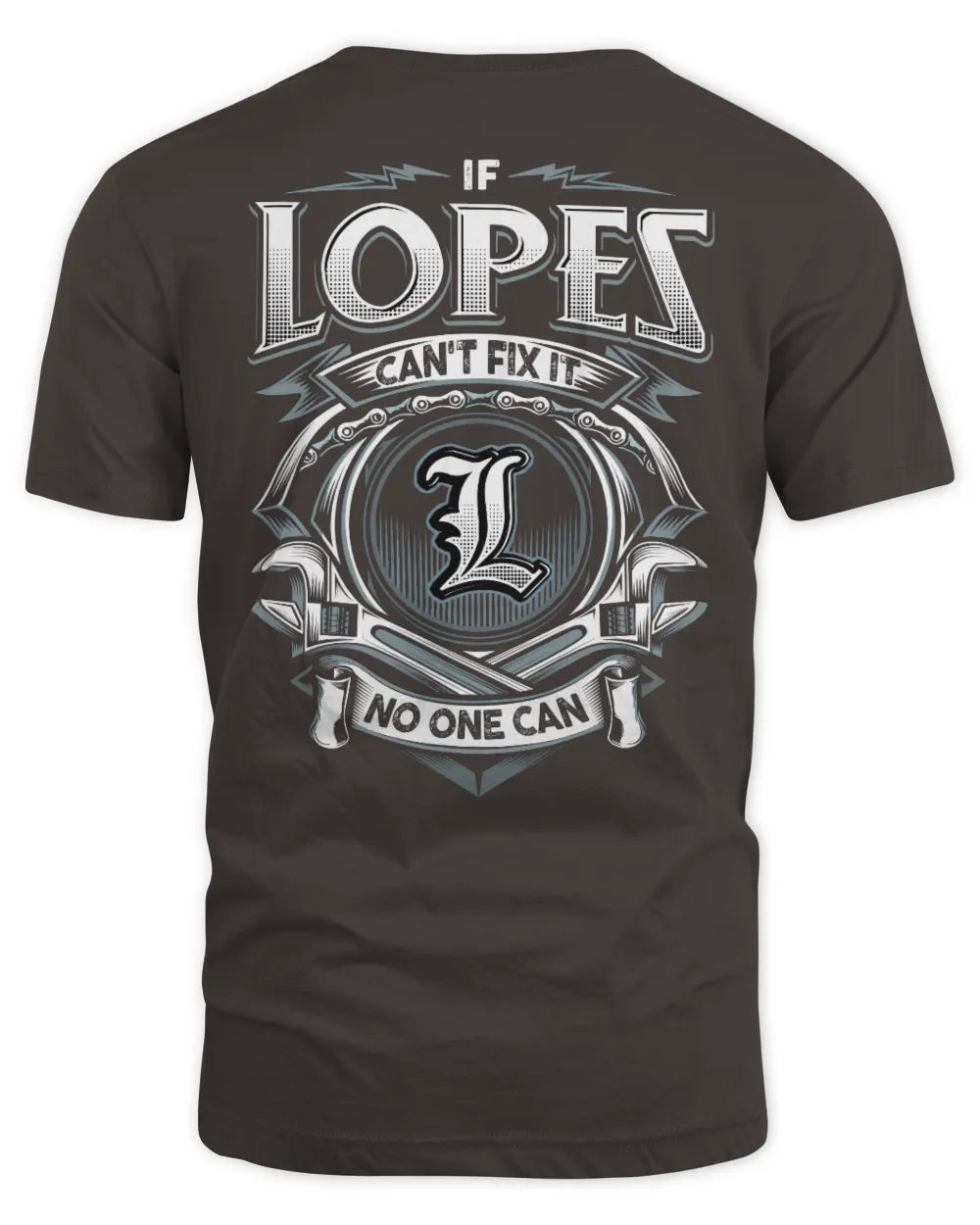 LOPES AP81-K4-626 - Personalized Ahmed Quote Apparel “If Ahmed Can't Fix It, No One Can” - Unisex Standard T-Shirt - Dark Chocolate