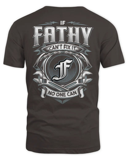 FATHY AP81-K4-626 - Personalized Ahmed Quote Apparel “If Ahmed Can't Fix It, No One Can” - Unisex Standard T-Shirt - Dark Chocolate
