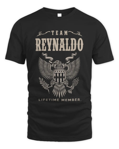 REYNALDO TP06-K82 – Personalized Classic Style Apparel “Team NAME Lifetime Member” - Unisex Standard T-Shirt - Black