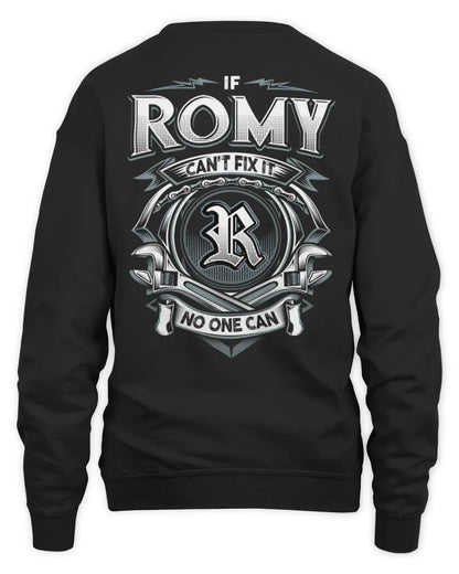 ROMY AP81-K4-626 - Personalized Ahmed Quote Apparel “If Ahmed Can't Fix It, No One Can” - Unisex Sweatshirt - Black