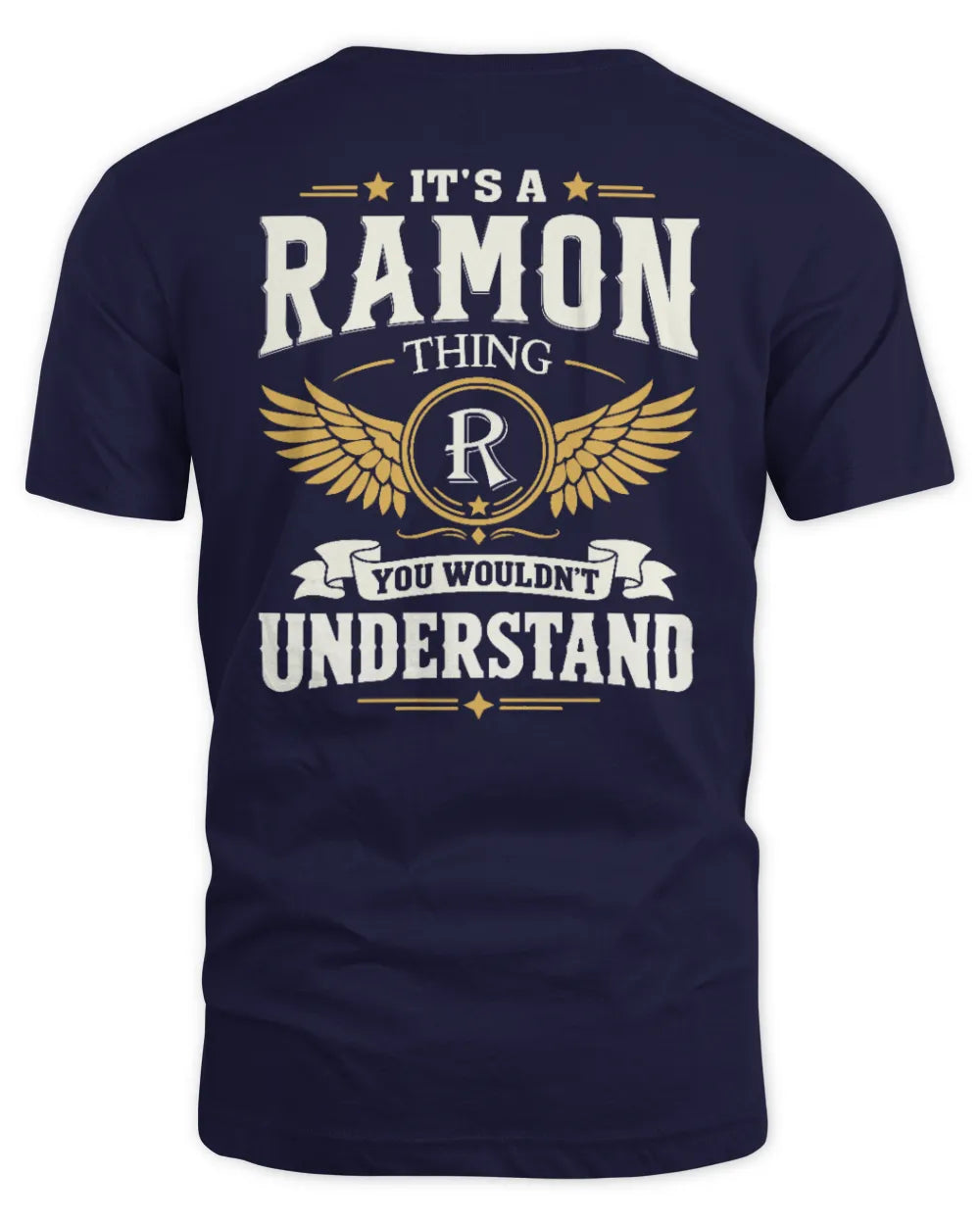 RAMON KT06-M008 It’s a [NAME] Thing – You Wouldn’t Understand | Personalized Vintage T-Shirt - Unisex Standard T-Shirt - Navy