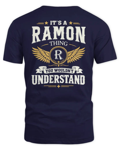 RAMON KT06-M008 It’s a [NAME] Thing – You Wouldn’t Understand | Personalized Vintage T-Shirt - Unisex Standard T-Shirt - Navy