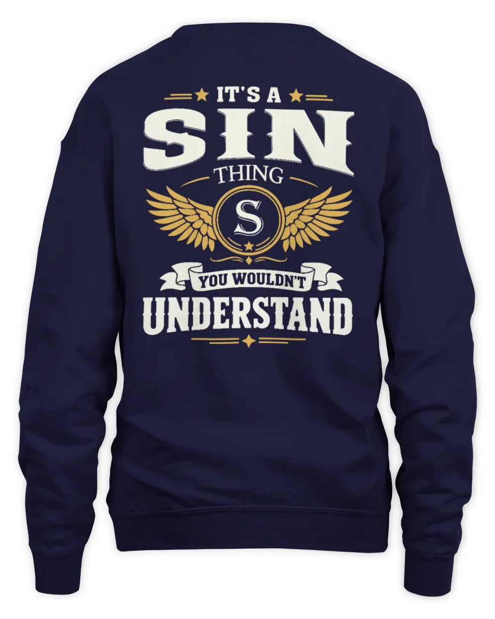 SIN KT06-M008 It’s a [NAME] Thing – You Wouldn’t Understand | Personalized Vintage T-Shirt - Unisex Sweatshirt - Navy