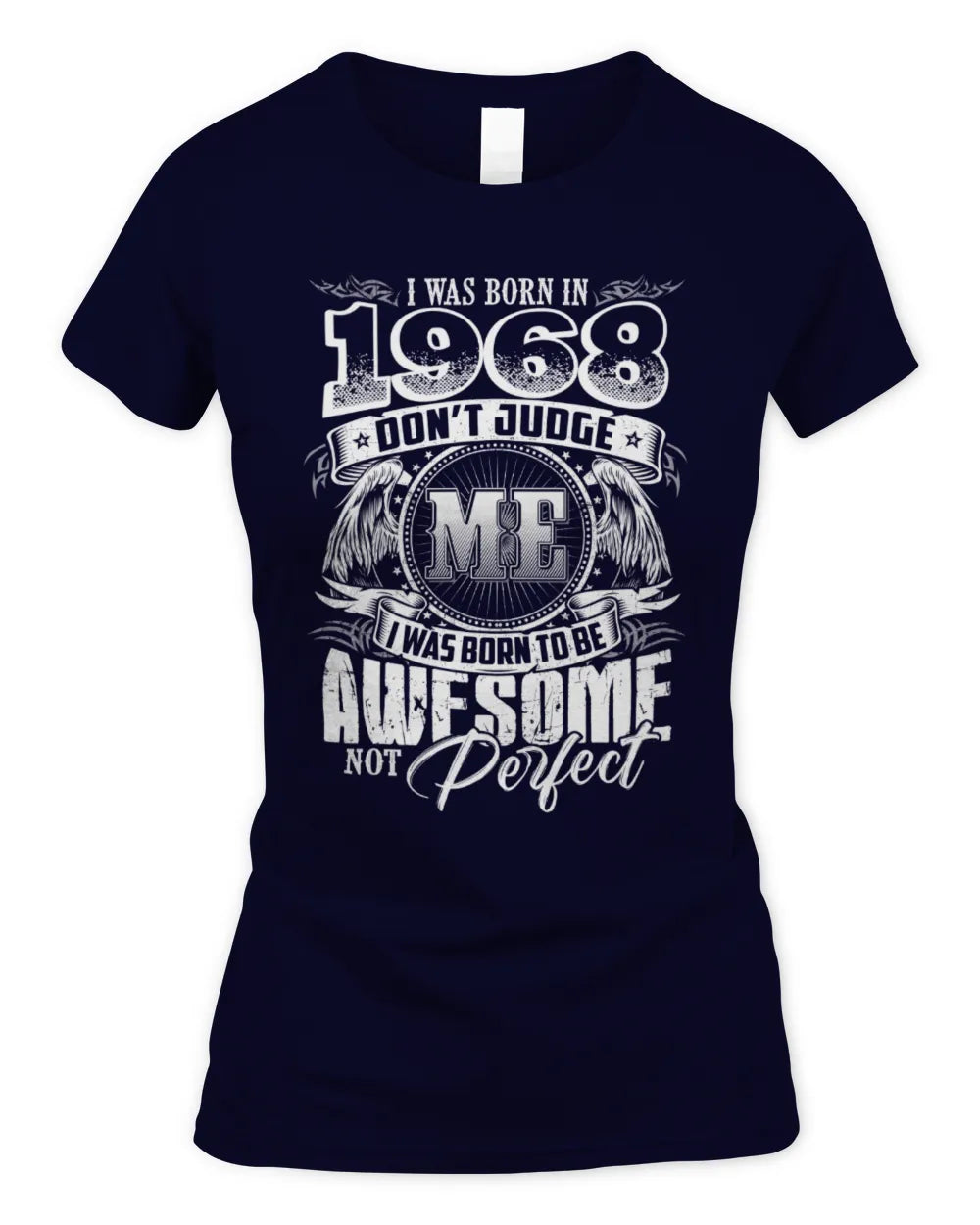1968 HH89-K2 – Awesome Birth Year Quote T-Shirt - Women's Standard T-Shirt - Navy