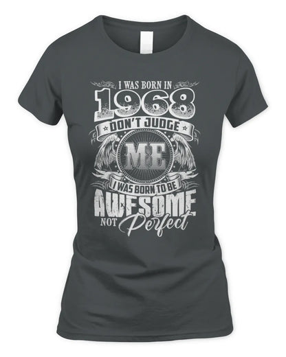 1968 HH89-K2 – Awesome Birth Year Quote T-Shirt - Women's Standard T-Shirt - Charcoal