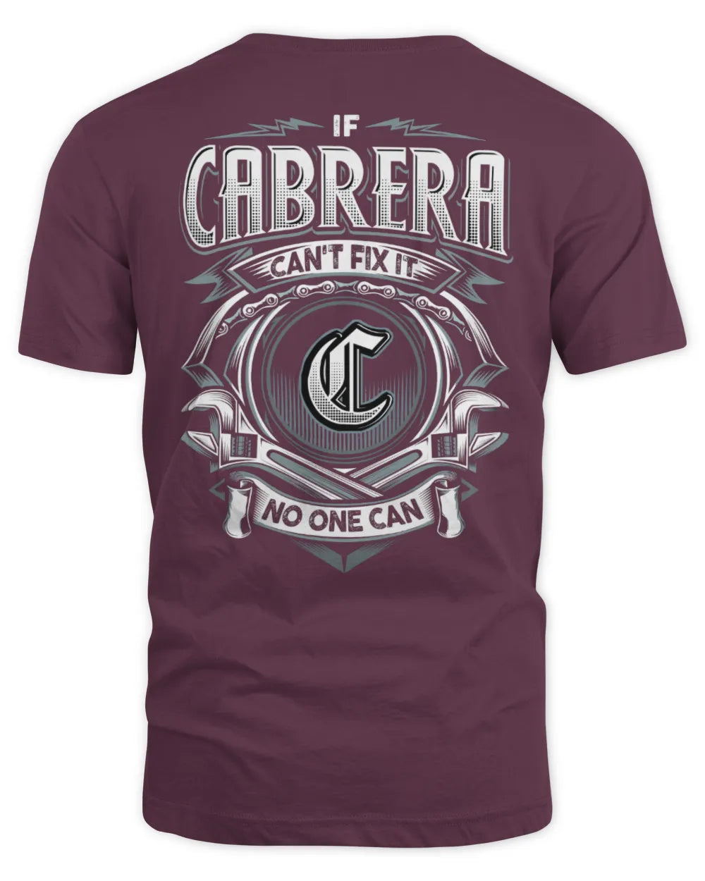 CABRERA AP81-K4-626 - Personalized Ahmed Quote Apparel “If Ahmed Can't Fix It, No One Can” - Unisex Standard T-Shirt - Maroon