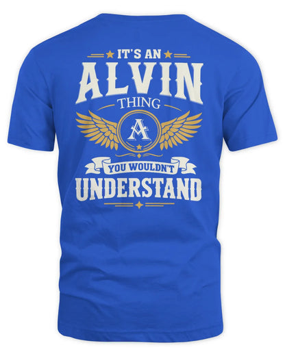ALVIN KT06-M008 It’s a [NAME] Thing – You Wouldn’t Understand | Personalized Vintage T-Shirt - Unisex Standard T-Shirt - Royal