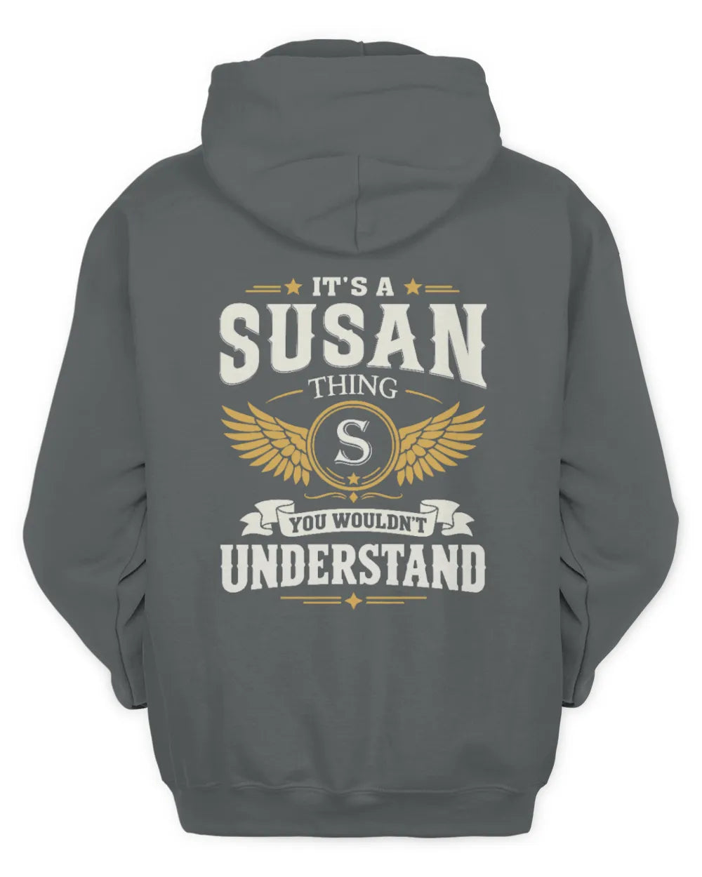 SUSAN KT06-M008 It’s a [NAME] Thing – You Wouldn’t Understand | Personalized Vintage T-Shirt - Unisex Hoodie - Charcoal