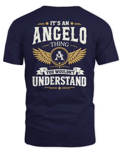 ANGELO KT06-M008 It’s a [NAME] Thing – You Wouldn’t Understand | Personalized Vintage T-Shirt - Unisex Standard T-Shirt - Navy