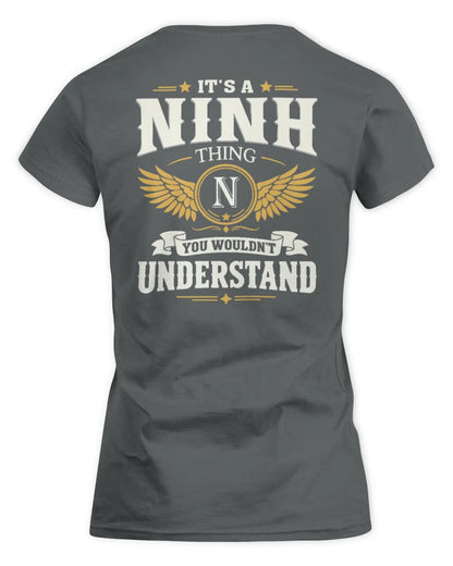 NINH KT06-M008 It’s a [NAME] Thing – You Wouldn’t Understand | Personalized Vintage T-Shirt - Women's Standard T-Shirt - Charcoal