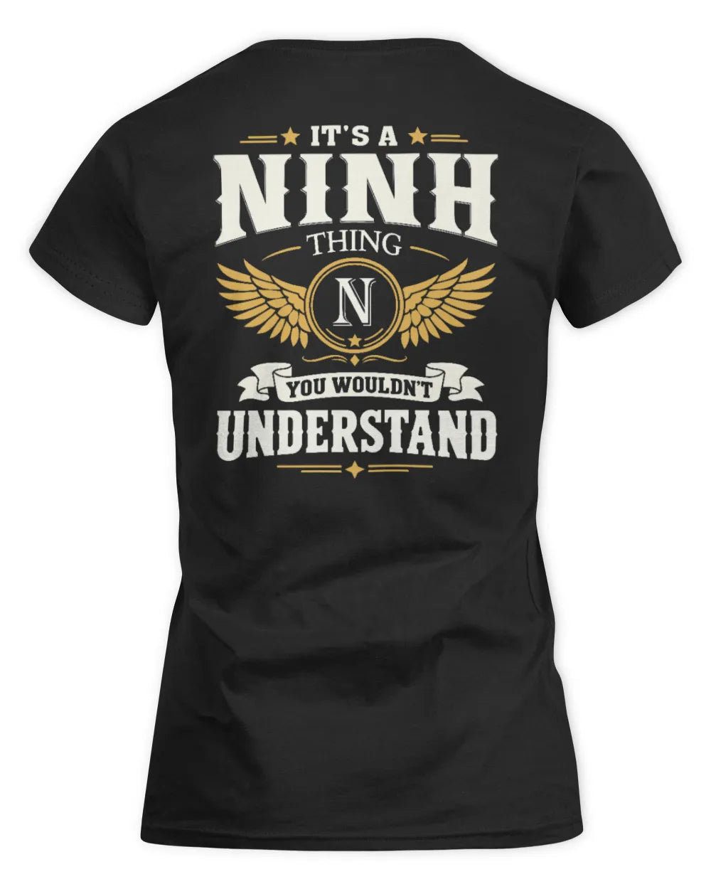 NINH KT06-M008 It’s a [NAME] Thing – You Wouldn’t Understand | Personalized Vintage T-Shirt - Women's Standard T-Shirt - Black