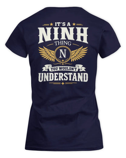 NINH KT06-M008 It’s a [NAME] Thing – You Wouldn’t Understand | Personalized Vintage T-Shirt - Women's Standard T-Shirt - Navy