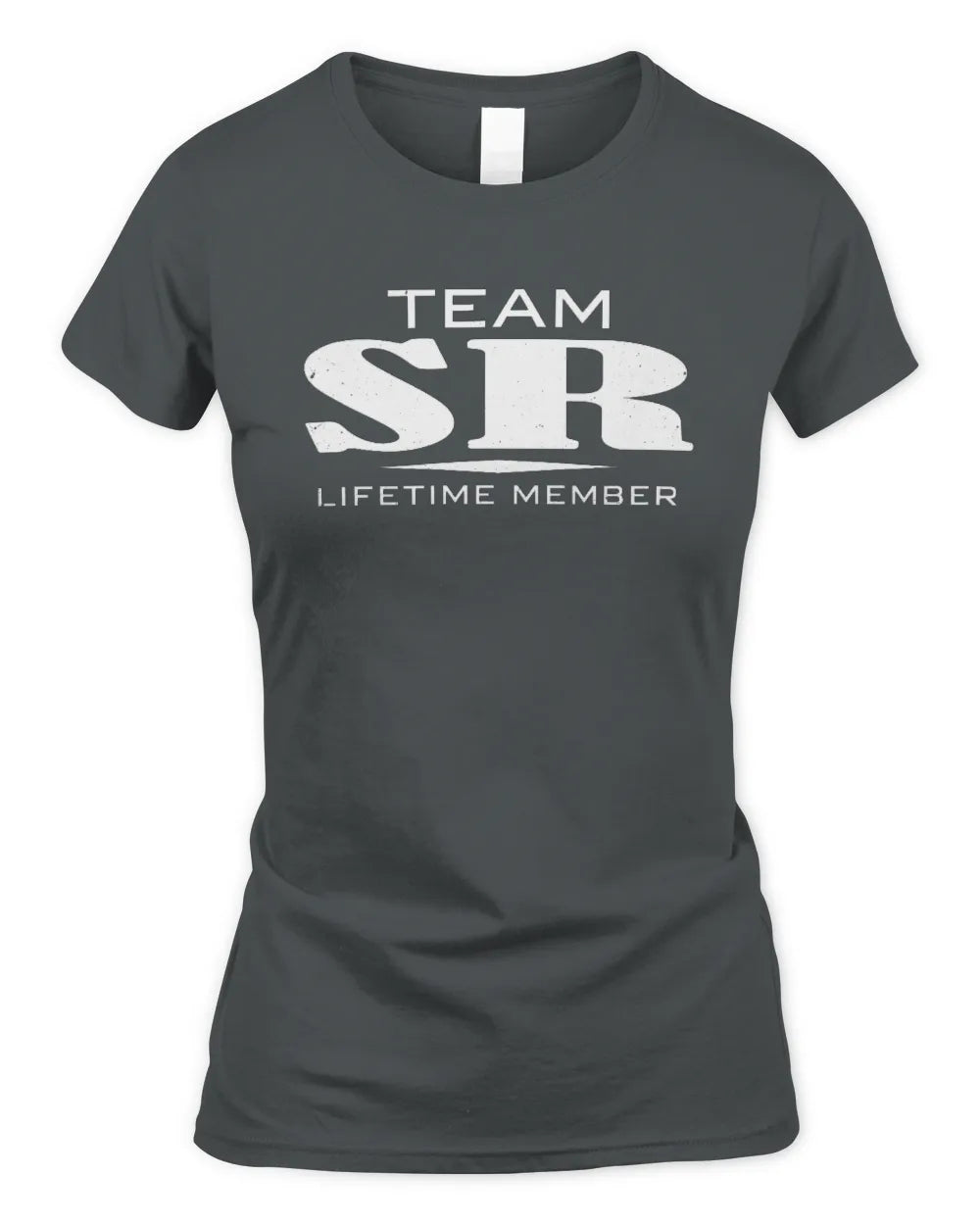 SR BL62-K4-128 - Personalized “Team NAME Lifetime Member” - Women's Standard T-Shirt - Charcoal