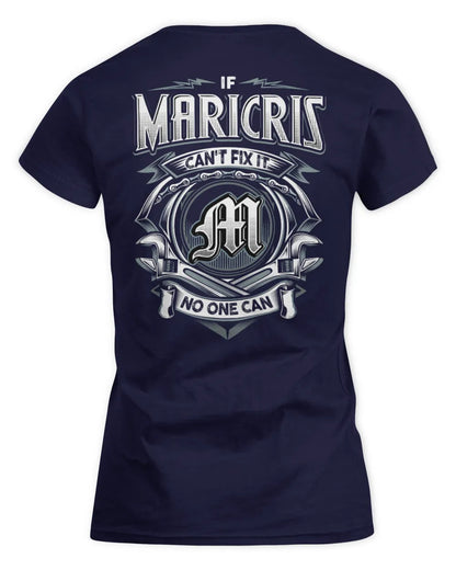 MARICRIS AP81-K4-626 - Personalized Ahmed Quote Apparel “If Ahmed Can't Fix It, No One Can” - Women's Standard T-Shirt - Navy