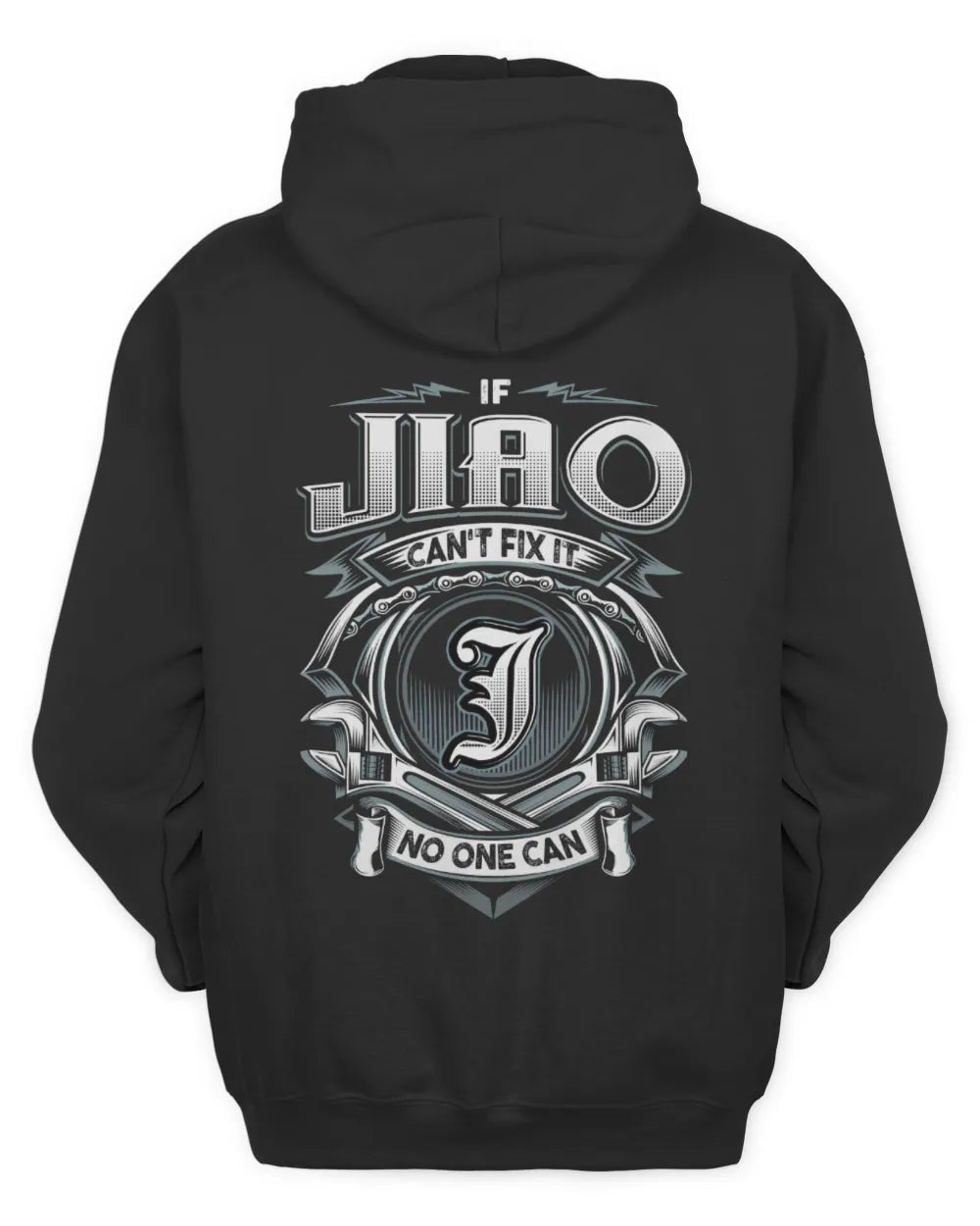 JIAO AP81-K4-626 - Personalized Ahmed Quote Apparel “If Ahmed Can't Fix It, No One Can” - Unisex Hoodie - Black