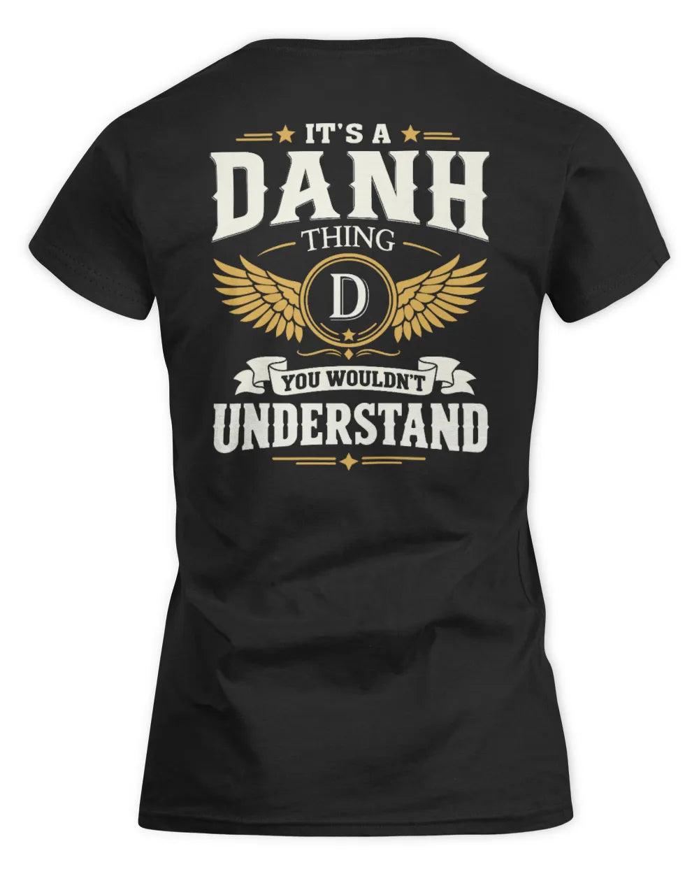 DANH KT06-M008 It’s a [NAME] Thing – You Wouldn’t Understand | Personalized Vintage T-Shirt - Women's Standard T-Shirt - Black
