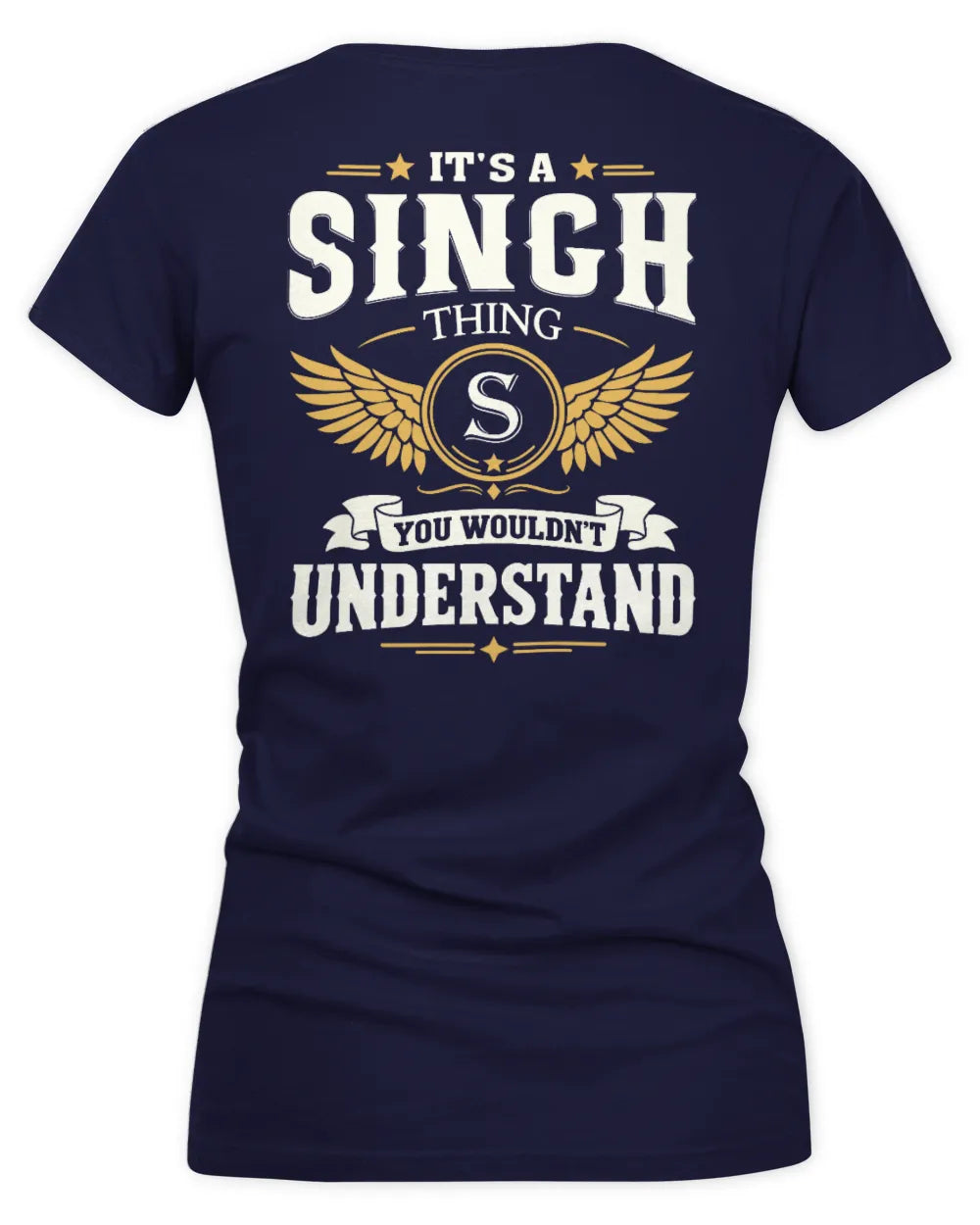 SINGH KT06-M008 It’s a [NAME] Thing – You Wouldn’t Understand | Personalized Vintage T-Shirt - Women's V-Neck T-Shirt - Navy