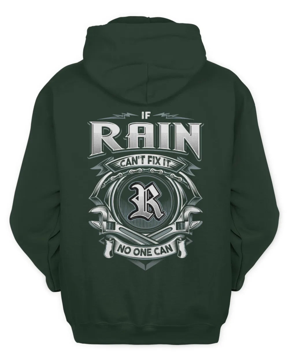 RAIN AP81-K4-626 - Personalized Ahmed Quote Apparel “If Ahmed Can't Fix It, No One Can” - Unisex Hoodie - Forest Green