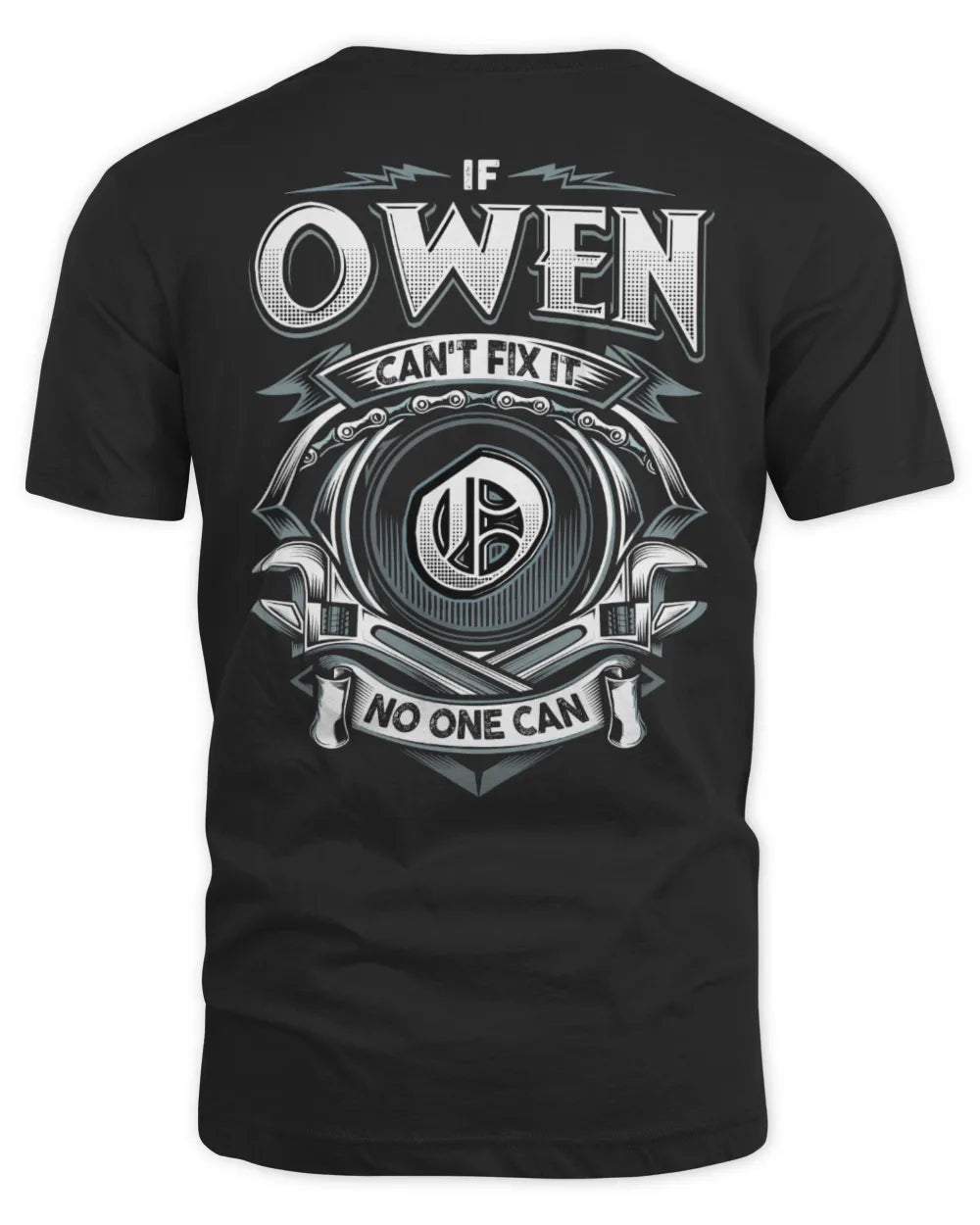 OWEN AP81-K4-626 - Personalized Ahmed Quote Apparel “If Ahmed Can't Fix It, No One Can” - Unisex Standard T-Shirt - Black