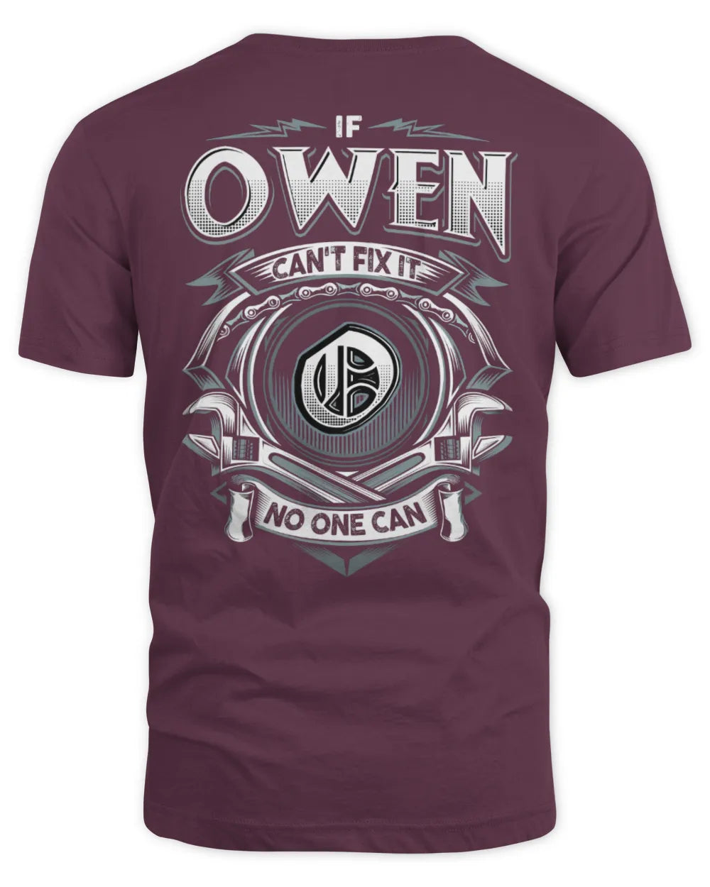 OWEN AP81-K4-626 - Personalized Ahmed Quote Apparel “If Ahmed Can't Fix It, No One Can” - Unisex Standard T-Shirt - Maroon