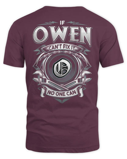 OWEN AP81-K4-626 - Personalized Ahmed Quote Apparel “If Ahmed Can't Fix It, No One Can” - Unisex Standard T-Shirt - Maroon