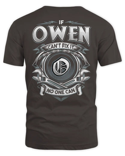 OWEN AP81-K4-626 - Personalized Ahmed Quote Apparel “If Ahmed Can't Fix It, No One Can” - Unisex Standard T-Shirt - Dark Chocolate