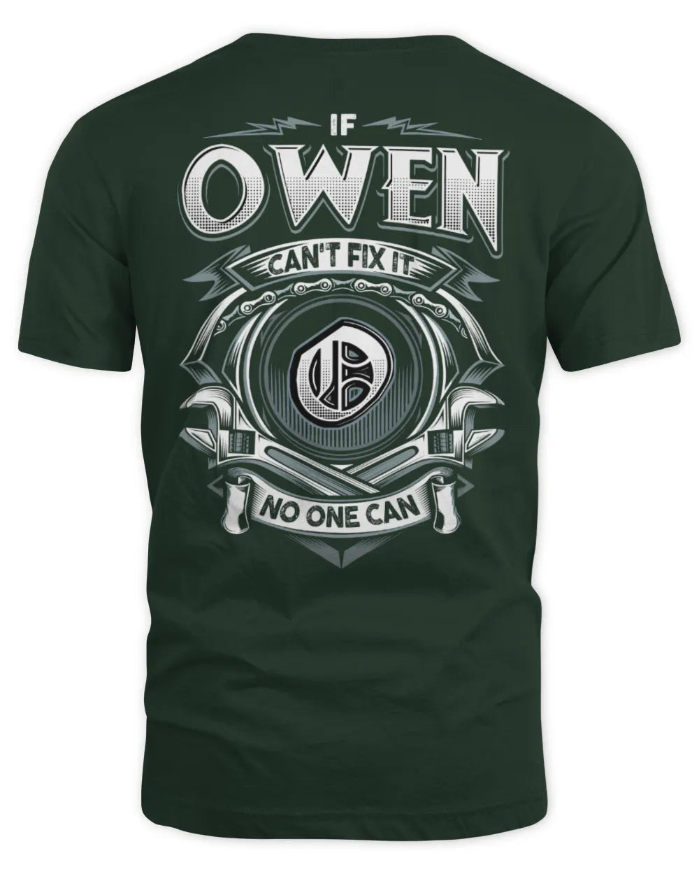 OWEN AP81-K4-626 - Personalized Ahmed Quote Apparel “If Ahmed Can't Fix It, No One Can” - Unisex Standard T-Shirt - Forest Green