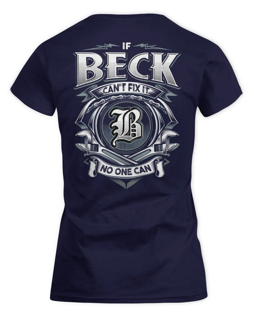 BECK AP81-K4-626 - Personalized Ahmed Quote Apparel “If Ahmed Can't Fix It, No One Can” - Women's Standard T-Shirt - Navy
