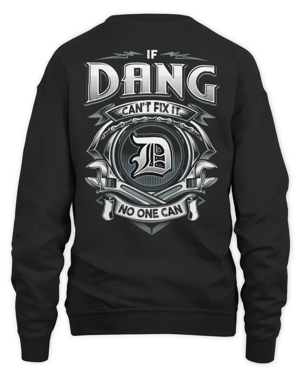DANG AP81-K4-626 - Personalized Ahmed Quote Apparel “If Ahmed Can't Fix It, No One Can” - Unisex Sweatshirt - Black