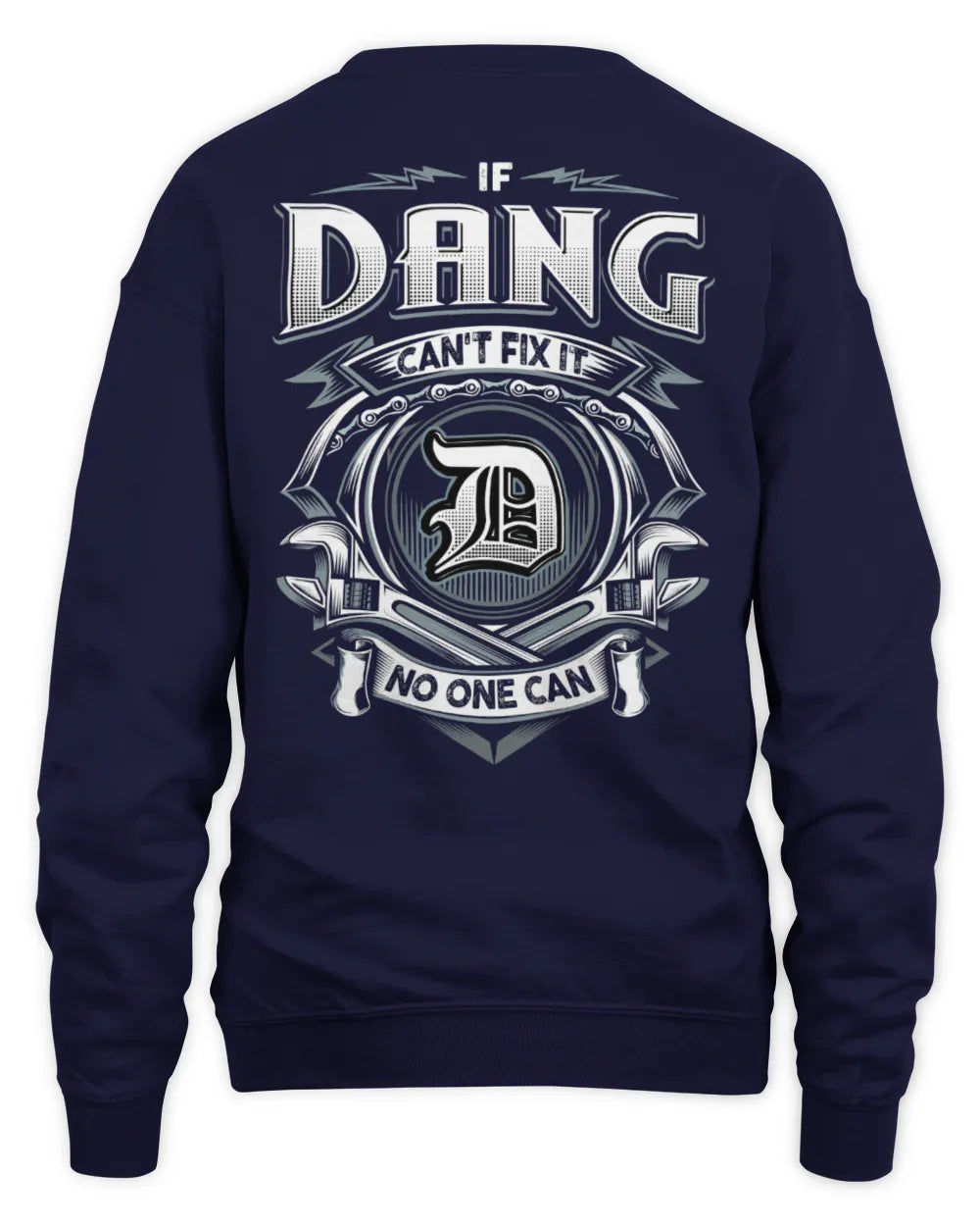 DANG AP81-K4-626 - Personalized Ahmed Quote Apparel “If Ahmed Can't Fix It, No One Can” - Unisex Sweatshirt - Navy