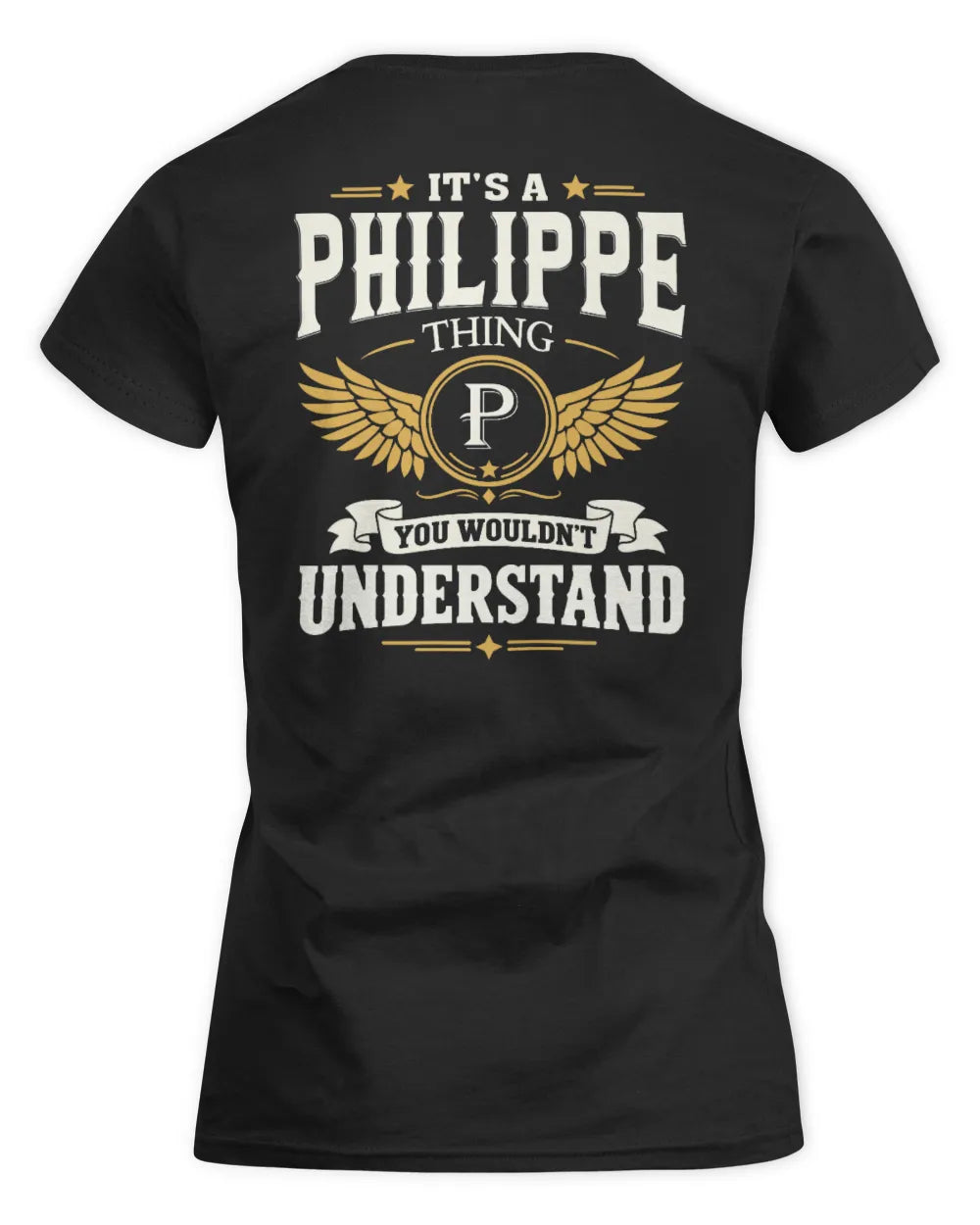 PHILIPPE KT06-M008 It’s a [NAME] Thing – You Wouldn’t Understand | Personalized Vintage T-Shirt - Women's Standard T-Shirt - Black