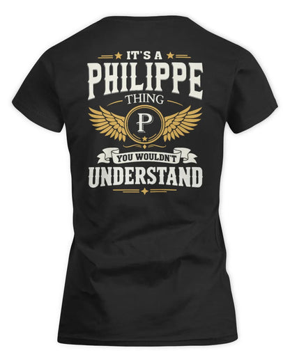 PHILIPPE KT06-M008 It’s a [NAME] Thing – You Wouldn’t Understand | Personalized Vintage T-Shirt - Women's Standard T-Shirt - Black