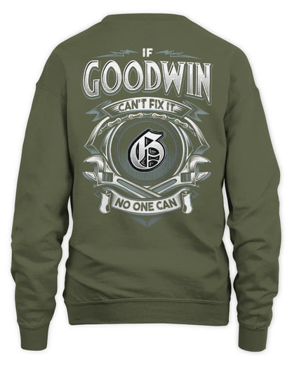 GOODWIN AP81-K4-626 - Personalized Ahmed Quote Apparel “If Ahmed Can't Fix It, No One Can” - Unisex Sweatshirt - Military Green