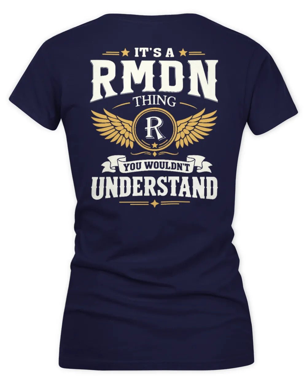 RMDN KT06-M008 It’s a [NAME] Thing – You Wouldn’t Understand | Personalized Vintage T-Shirt - Women's V-Neck T-Shirt - Navy