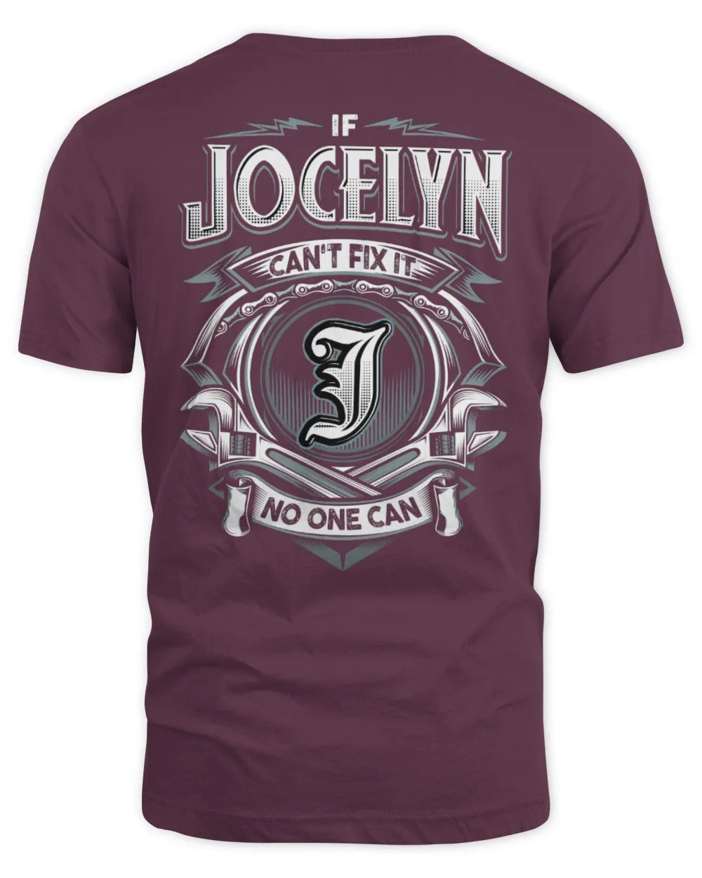 JOCELYN AP81-K4-626 - Personalized Ahmed Quote Apparel “If Ahmed Can't Fix It, No One Can” - Unisex Standard T-Shirt - Maroon