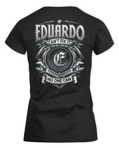 EDUARDO AP81-K4-626 - Personalized Ahmed Quote Apparel “If Ahmed Can't Fix It, No One Can” - Women's Standard T-Shirt - Black