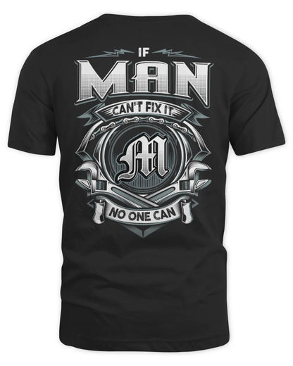 MAN AP81-K4-626 - Personalized Ahmed Quote Apparel “If Ahmed Can't Fix It, No One Can” - Unisex Standard T-Shirt - Black