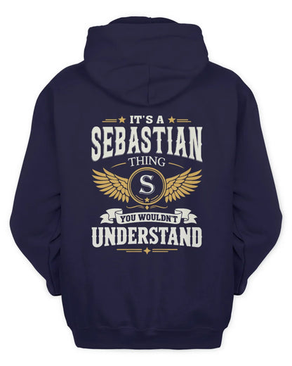 SEBASTIAN KT06-M008 It’s a [NAME] Thing – You Wouldn’t Understand | Personalized Vintage T-Shirt - Unisex Hoodie - Navy