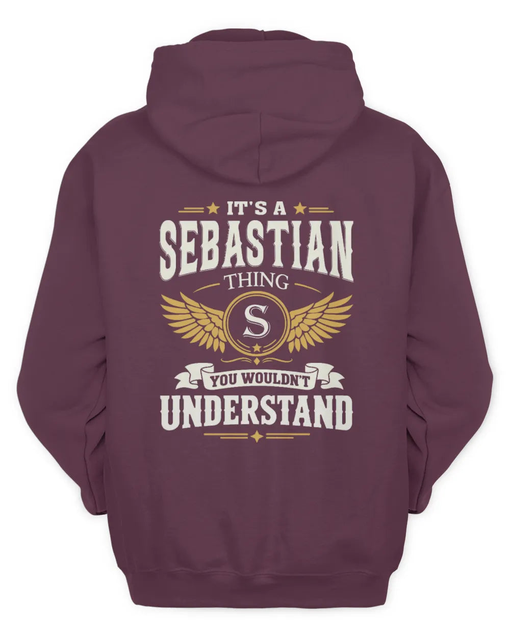 SEBASTIAN KT06-M008 It’s a [NAME] Thing – You Wouldn’t Understand | Personalized Vintage T-Shirt - Unisex Hoodie - Maroon