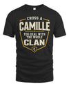 CAMILLE NT1-K008 Cross A/An NAME, You Deal With the Whole Clan | Personalized Vintage T-Shirt