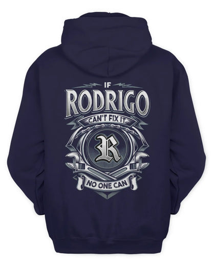 RODRIGO AP81-K4-626 - Personalized Ahmed Quote Apparel “If Ahmed Can't Fix It, No One Can” - Unisex Hoodie - Navy