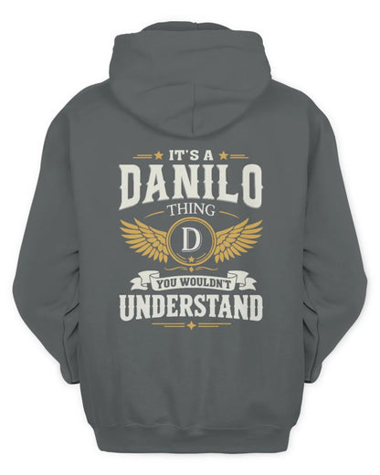 DANILO KT06-M008 It’s a [NAME] Thing – You Wouldn’t Understand | Personalized Vintage T-Shirt - Unisex Hoodie - Charcoal