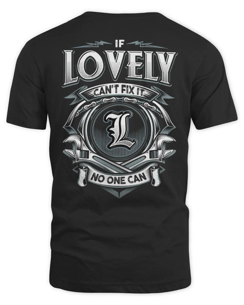 LOVELY AP81-K4-626 - Personalized Ahmed Quote Apparel “If Ahmed Can't Fix It, No One Can” - Unisex Standard T-Shirt - Black