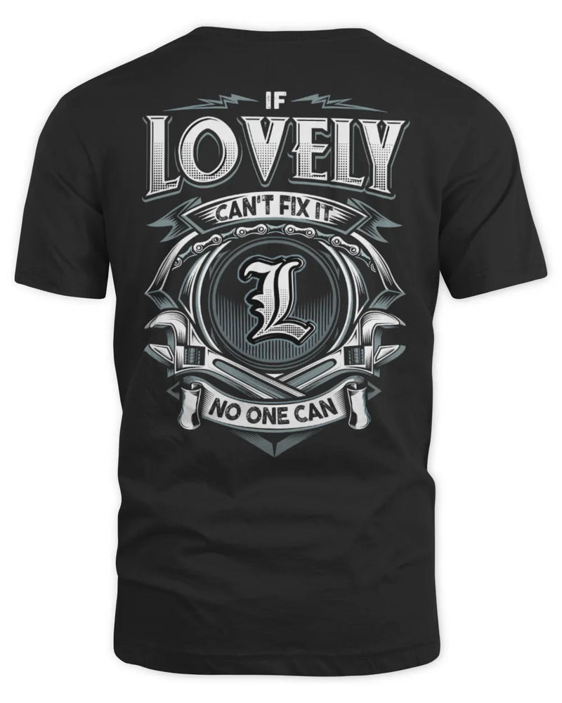 LOVELY AP81-K4-626 - Personalized Ahmed Quote Apparel “If Ahmed Can't Fix It, No One Can” - Unisex Standard T-Shirt - Black