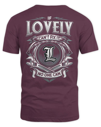 LOVELY AP81-K4-626 - Personalized Ahmed Quote Apparel “If Ahmed Can't Fix It, No One Can” - Unisex Standard T-Shirt - Maroon