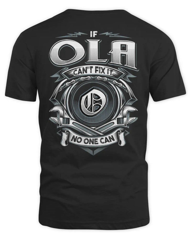 OLA AP81-K4-626 - Personalized Ahmed Quote Apparel “If Ahmed Can't Fix It, No One Can” - Unisex Standard T-Shirt - Black